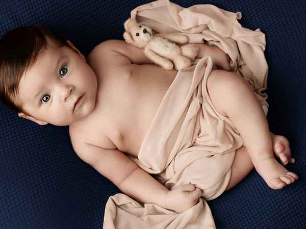 Baby posing for picture